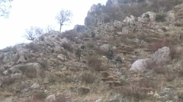 Siirt'te düşen askeri helikopterin ilk görüntüleri
