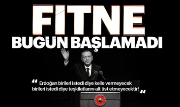 Yalçın: Fitne bugün başlamadı