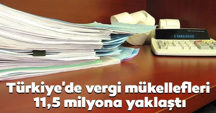 Türkiye’de vergi mükellefleri 11,5 milyona yaklaştı