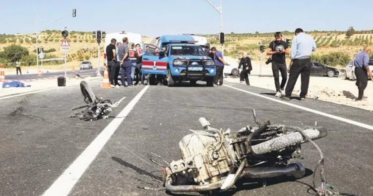 Motosiklet kazalarında 1 ölü, 7 yaralı