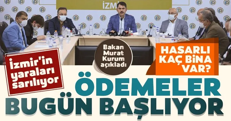 Son dakika haberleri: Bakan Kurum’dan İzmir depremi sonrası duyurdu: Ödemeler bugün başlıyor