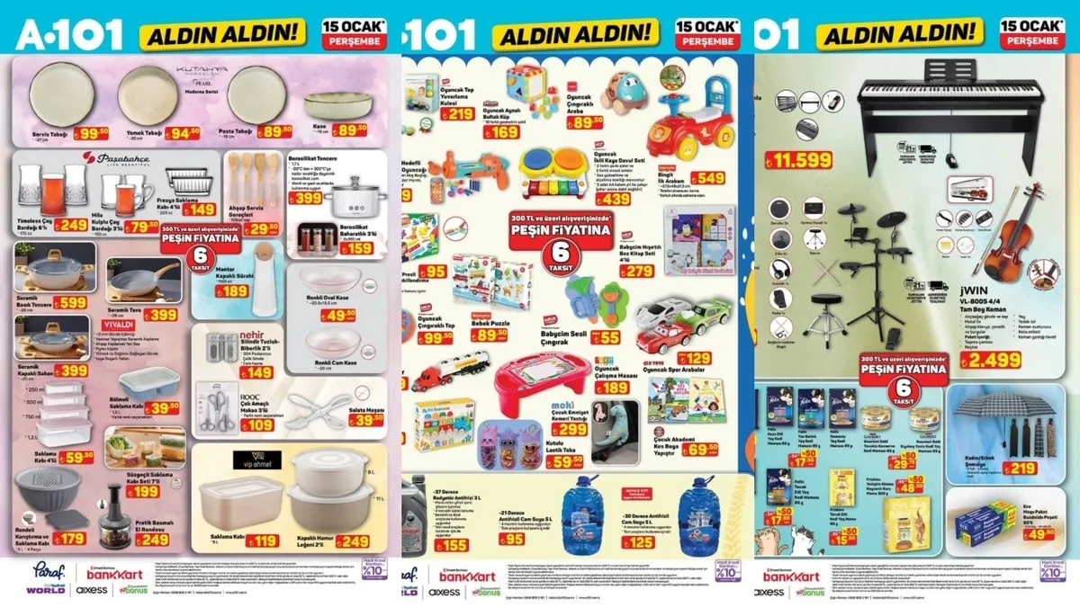 A101 15 Ocak 2026 Aldın Aldın Aktüel Kataloğu yayında! Bu hafta elektronik ve mutfakta büyük fırsatlar