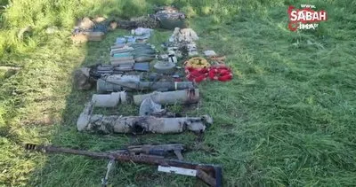 Pençe-Kilit Operasyonu’nda teröristlere ait çok sayıda silah ve mühimmat ele geçirildi | Video