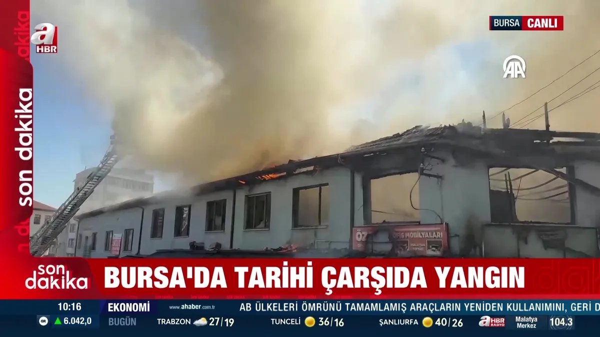 SON DAKİKA: Bursa’da Tarihi Kayhan Çarşısı’nda yangın | Video videosunu izle SON DAKİKA: Bursa’da Tarihi Kayhan Çarşısı’nda yangın | Video videosunu izle