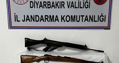 Jandarmadan silah operasyonu! Çok sayıda silah ele geçirildi #diyarbakir
