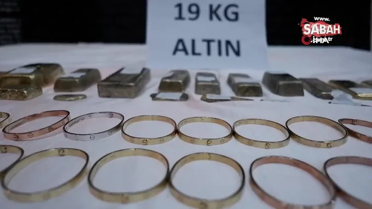 Altın kaçakçılarına darbe! 40 milyon lira değerinde altın ele geçirildi | Video