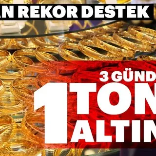 Adana'dan rekor destek! 3 günde 1 ton altın bozduruldu