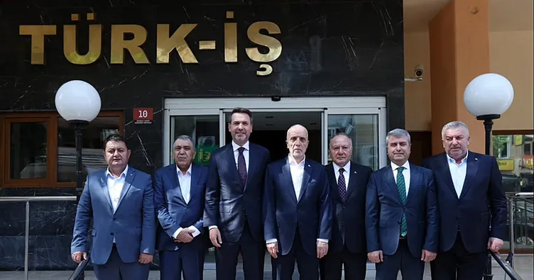Bakan Bayraktar, Türk-İş Genel Başkanı Atalay ile bir araya geldi
