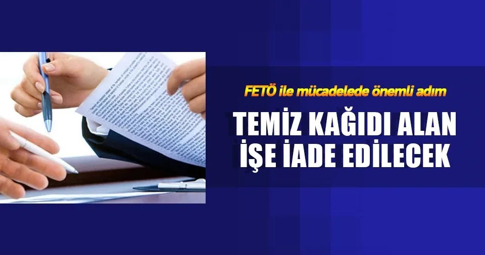 Temiz Kagidi Alan Ise Iade Edilecek Son Dakika Haberler