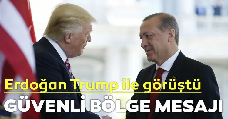 Başkan Erdoğan Trump ile telefonda görüştü