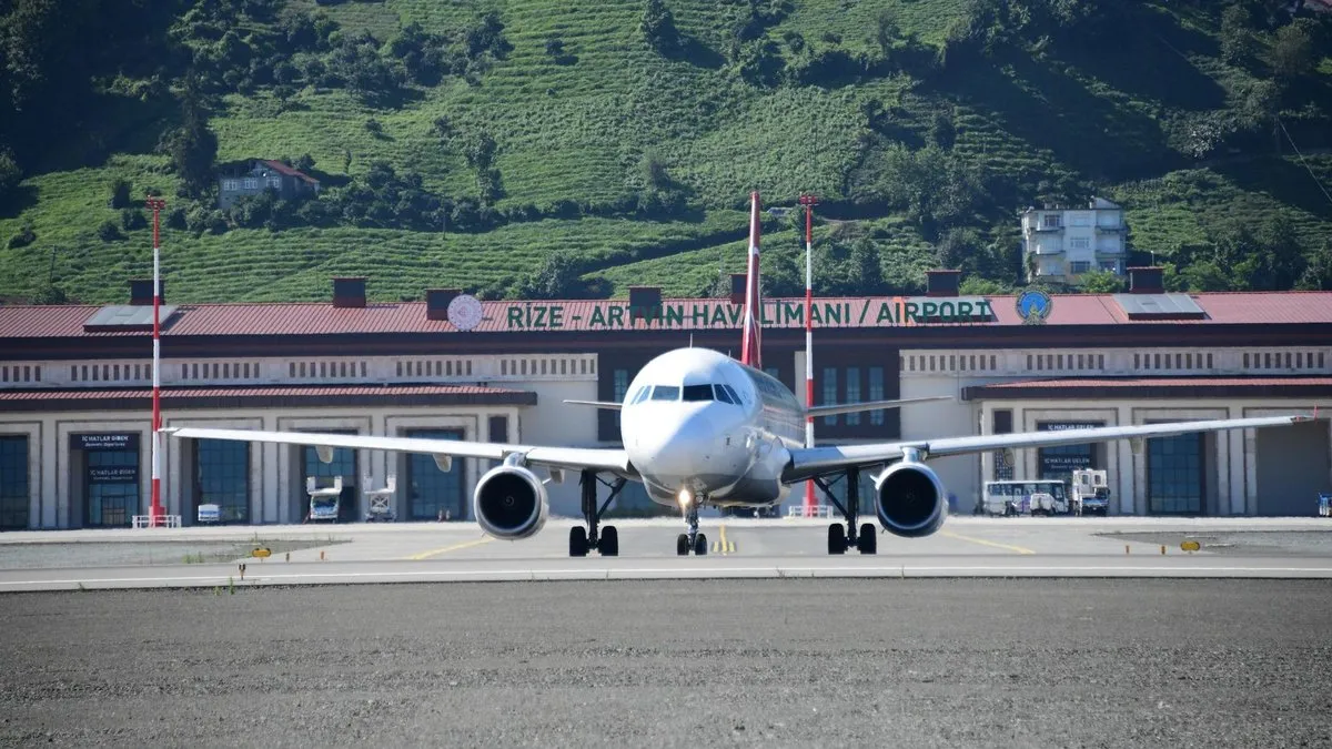 Rize - Artvin Havalimanı’nı 2,3 milyon yolcu kullandı