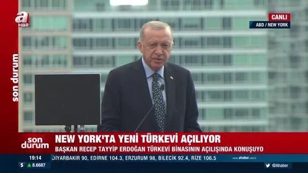 Başkan Erdoğan, Yeni Türkevi Binası'nın açılış töreninde konuştu: Türkiye'nin artan gücünü yansıtan bir baş yapıt | Video