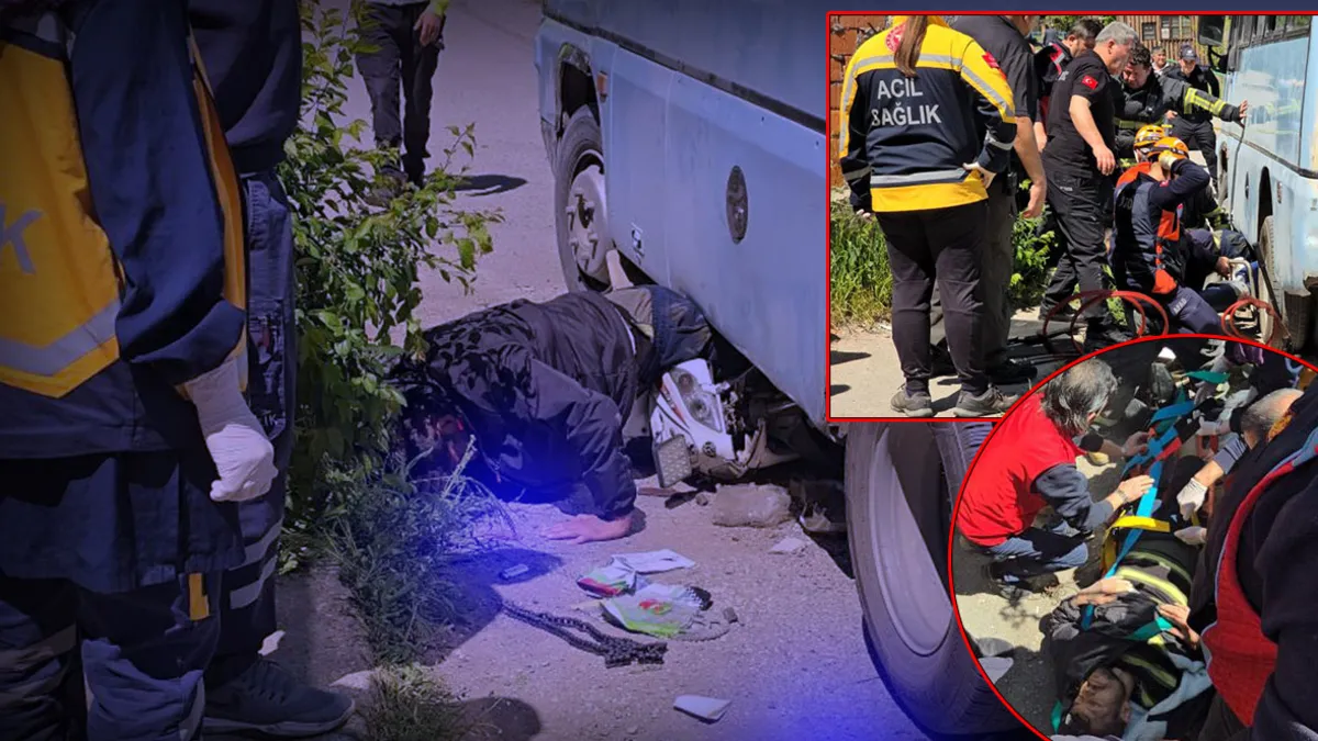 Karabük’te dehşet anları: Minibüsün altına ok gibi saplandı… Sürücüyü kurtarmak için saniyelerle yarışıldı! Karabük’te dehşet anları: Minibüsün altına ok gibi saplandı… Sürücüyü kurtarmak için saniyelerle yarışıldı!