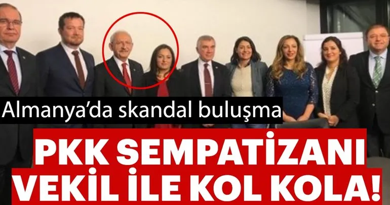 Kılıçdaroğlu Almanya’da PKK yandaşı vekille poz verdi