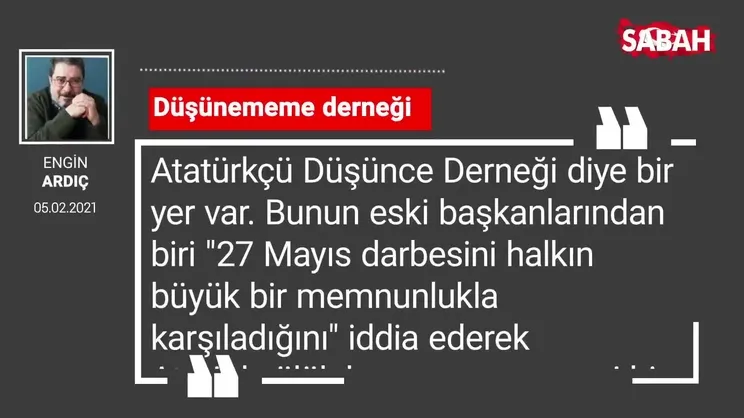 Engin Ardıç | Düşünememe derneği