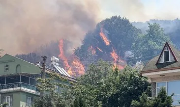 SON DAKİKA | Bursa'da korkutan yangın! Makilik alanda çıktı evlere sıçradı #bursa