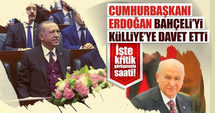 Cumhurbaşkanı Erdoğan’dan Bahçeli’ye davet!