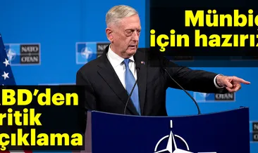 ABD’den Münbiç açıklaması