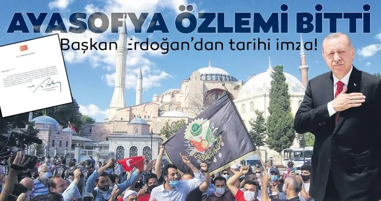 Ayasofya özlemi bitti