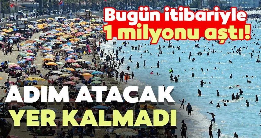 Bayramın ikinci gününden itibaren 1 milyonu aştı! Turizmin gözdesinde adım atacak yer kalmadı