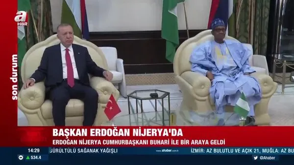 Başkan Erdoğan, Nijerya Cumhurbaşkanı Buhari ile görüştü | Video