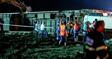 Tekirdağ'da tren kazası! İşte olay yerinden son görüntüler...