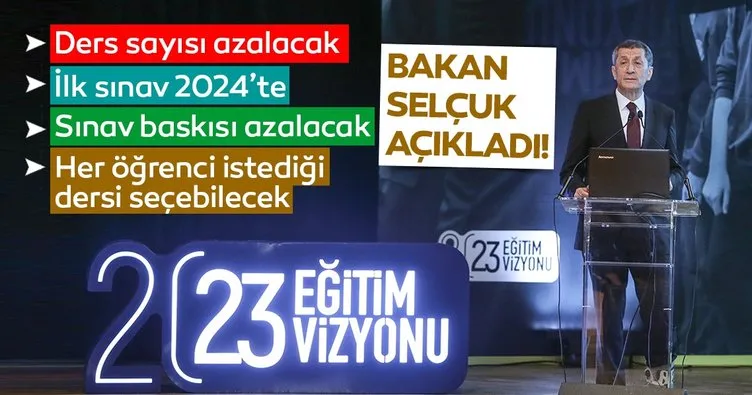 Son dakika: Milli Eğitim Bakanı Ziya Selçuk yeni eğitim modelini anlattı
