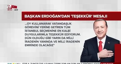 Cumhurbaşkanı Erdoğan’dan teşekkür mesajı Sağlam temellere oturan demokrasimiz yine kazanmıştır