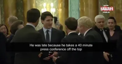 Macron, Johnson ve Trudeau Trump’ın dedikodusunu yaptığı görüntüler