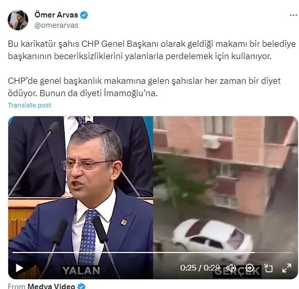 CHP Genel Başkanı Özel, İmamoğlu'nun beceriksizliğini yalanlarla perdeledi