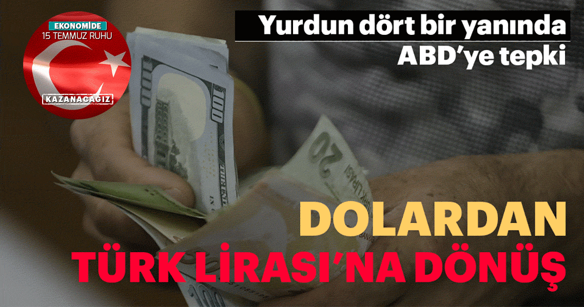 Dolardan Türk Lirası’na dönüş
