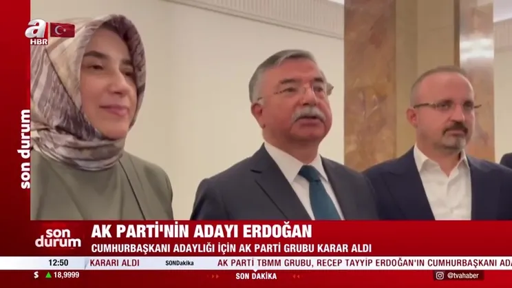 AK Parti'nin Cumhurbaşkanı adayı Erdoğan oldu | Video