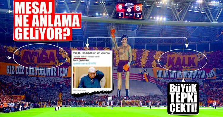 Derbideki pankart büyük tepki çekti