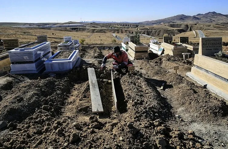 Son dakika haberi: Ankara'daki corona virüs mezarlığında vefat edenlerin bazıları tabutla gömülüyor!