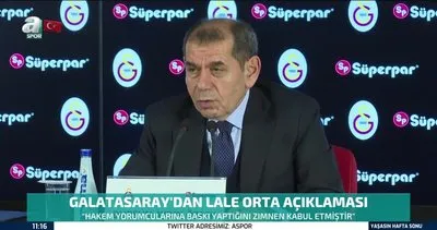 Galatasaray’dan MHK Başkanı Lale Orta hakkında flaş açıklama | Video