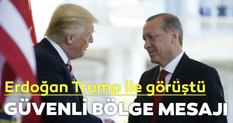 Başkan Erdoğan Trump ile telefonda görüştü