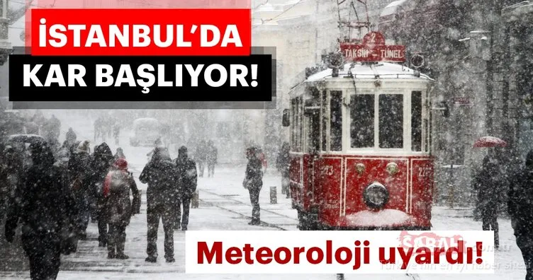 Meteorolojnden son dakika  hava durumu ve kar yağışı uyarısı! İstanbul kar yağışı ne zaman?