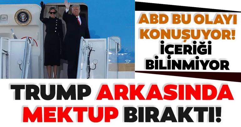 Son dakika: Trump, halefi Biden için Oval Ofis'e bir not bıraktı! İçeriği bilinmiyor...