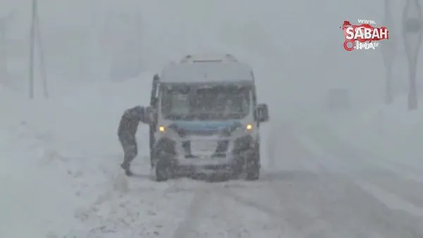 Yüksekova’da yoğun kar yağışı | Video