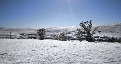 Kars’ın yüksek kesimlerinde kar etkili oldu #kars