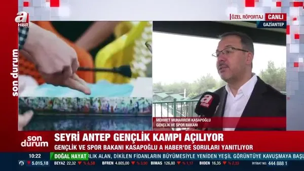 Seyri Antep Gençlik Kampı açılıyor! Gençlik ve Spor Bakanı Kasapoğlu A Haber'de | Video