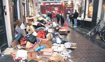 Amsterdam çöplüğe döndü