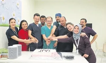 100’üncü By-Pass’a pastalı kutlama