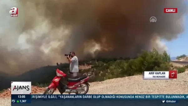 SON DAKİKA: Antalya Manavgat'ta orman yangını!