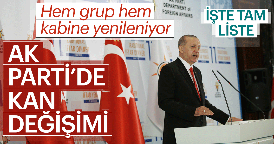 AK Parti’de kan değişimi