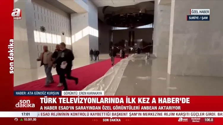 Esad’ın sarayından çok özel görüntüler: Türk televizyonlarında ilk kez ahaber’de!