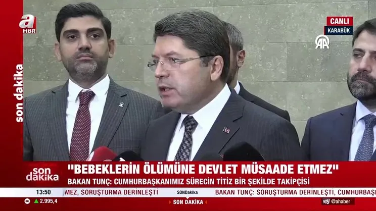 Adalet Bakanı Tunç: