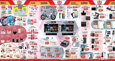 BİM AKTÜEL KATALOG: 21 Mart Cuma marketlerde! Bim’de bu hafta hangi ürünler var? Şarjlı süpürge, elektrikli bisiklet...