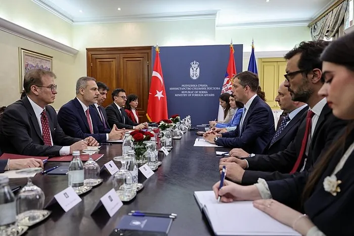 Bakan Fidan Sırbistan’da: Mevkidaşı Duriç ile görüştü