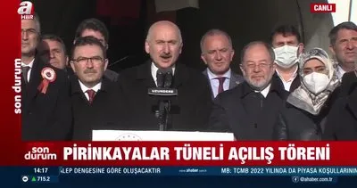 Son Dakika: Bakan Adil Karaismailoğlu Pirinkayalar Tüneli açılış töreninde konuştu | Video